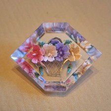 Vintage Floral Basket Reverse