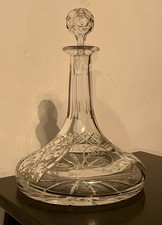 Ships decanter crystal - decanter,, glass