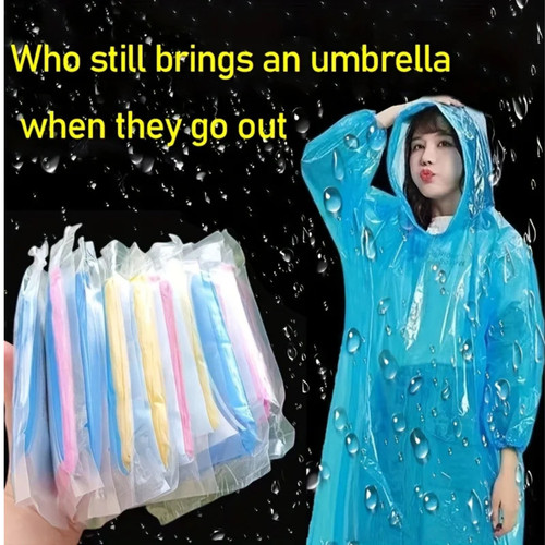 Disposable unisex rain - disposable,