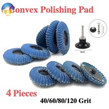 2inch Flap Convex Grinding Sanding Wheel Abrasive Grinder Discs & Holder 4 Pcs