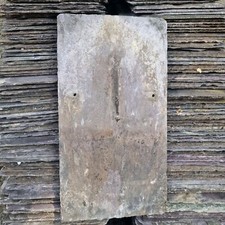 500no 13" x 7" Reclaimed Purple Welsh Roofing Slate | Will Cover 13+ M² | 