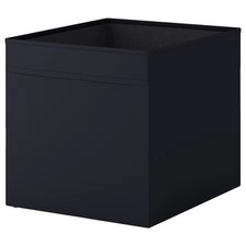 4x Ikea DRONA Box, Shelf Storage, Home, Office, School, 33x38x33cm [ BLACK ]