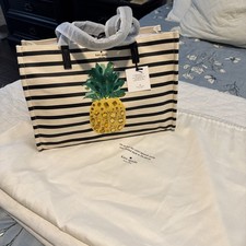 Kate Spade New York Pineapple Bijou Border Tote 25th Anniversary NEW