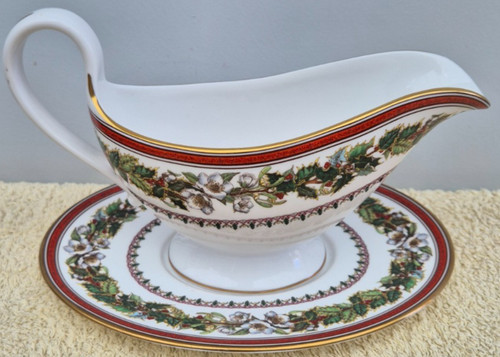 Spode christmas rose gravy - christmas,
