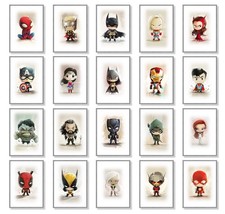 Superhero Posters Wall Art
