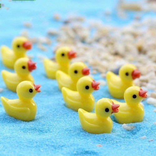 Mini resin duck charms - resin,