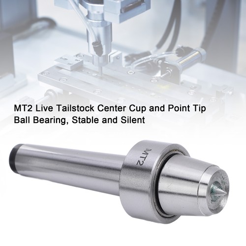 Mt2 live tailstock - center, cup&