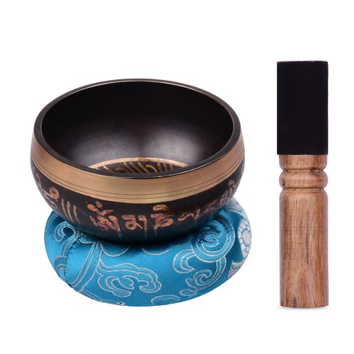 Handmade tibetan singing bowl - singing,
