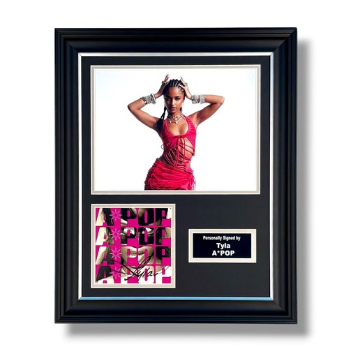 Tyla signed photo - tyla, framed