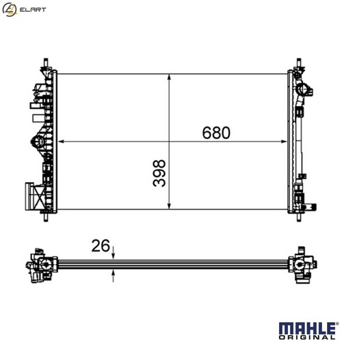 Radiator engine cooling - engine,