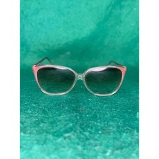 Vintage Piave Italy Cat Eye Geometric Pink Clear Eyeglass Frames