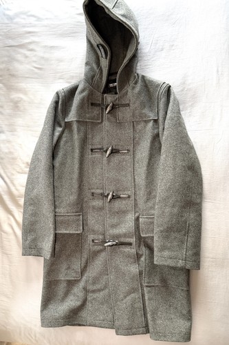 Raf simons grey hooded wool - grey,