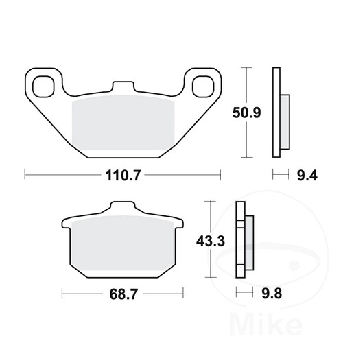 New trw brake pads fits - new,