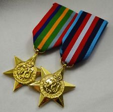 Pair of 24ct Gold WW2 Campaign