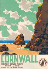 Vintage railway poster - railway,