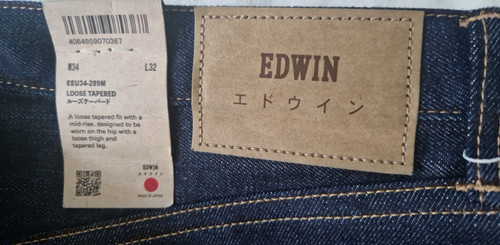 Edwin loose tapered dark navy - loose,
