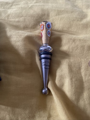 Murano wine bottle stopper - murano,