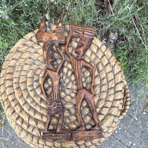 Hand carved brown wooden - brown,
