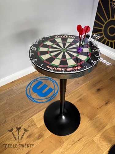 Black table base and - base, perspex