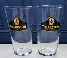 NEW 2 x Theakston Glass Pint