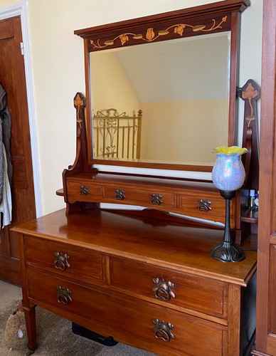 Antique art nouveau mahogany - antique,
