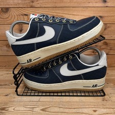 Nike Trainers Mens UK 6 Air Force 1 Obsidian Light Bone Gum Sole Leather Shoes
