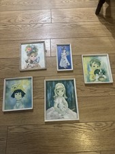 1970s Selection of kitsch Prints Vintage Wall Art Prints Retro Home Decor