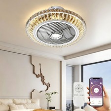 Ceiling Fan with Crystal Light