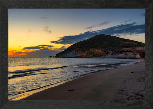 Seascape sunset beach sky