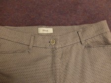 Brax Ladies Blue & White Trousers Size 14 Regular