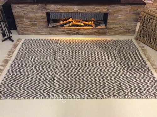 Dark grey chevron handmade - dark,