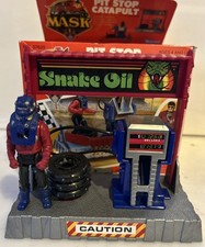 Kenner M.A.S.K  Pit Stop Catapult complete with box Venom fuel station w sly rax