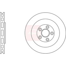2x Brake Discs Vented Rear