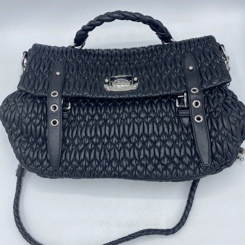 Miu black leather - miu,
