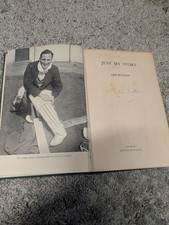 JUST MY STORY - LEN HUTTON - Signed First edition 1956