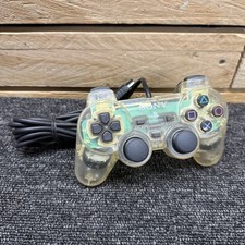 PlayStation 2 Clear Transparent Controller PS2 Tested Working SCPH10010