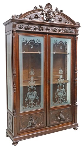 Antique bookcase italian - antique, bookcase,