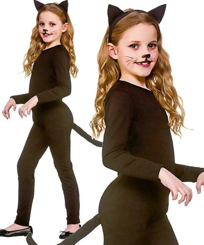 Black cat costume child - costume,