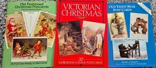 postcard books of Victorian Christmas, old fashioned Christmas, old teddy bears