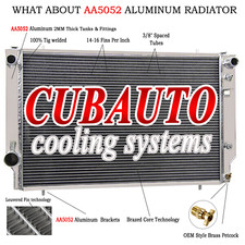 4 Row Radiator Aluminium For