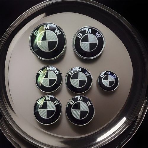 Bmw carbon badges - badges, 7