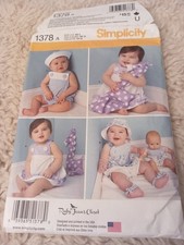 SIMPLICITY SEWING PATTERN 1378