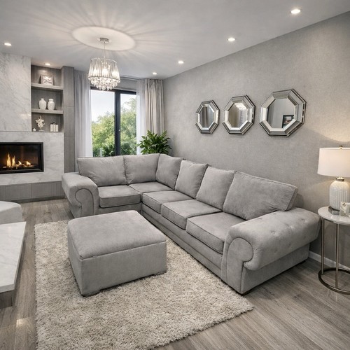 Luxury corner sofa with - luxury,