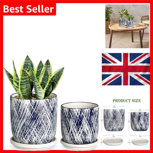 Ceramic plant pots - 13cm, 15cm