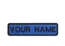 Personalised name tag text