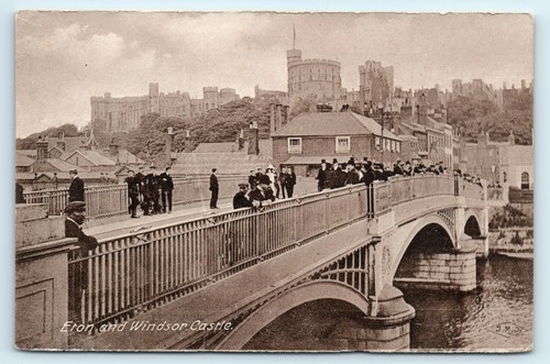 Postcard eton school boys and - school,