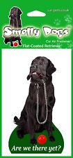Flat-Coated Retriever - 4 x Smelly Dogs Car Air Fresheners, individually wrapped