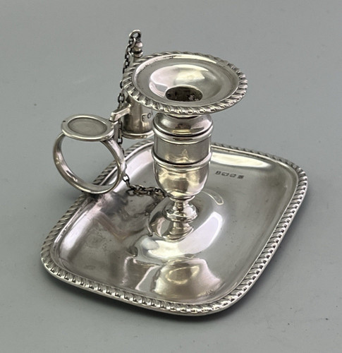 Victorian silver chamberstick - victorian,