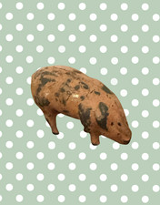 Miniature Pink Patina Patched