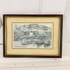 Coverack Cornwall Coastal Print by David Skipp Framed Seaside Harbour Art